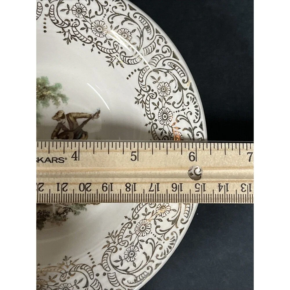 VTG American‎ Limoges Triumph China D'or Dessert Bowls 6 1/8'' Set Of 2